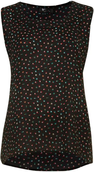 Cutie Printed Vest Top - Lyst