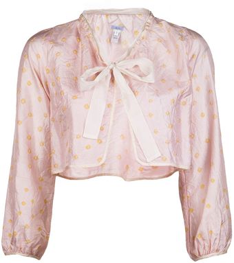 Dosa Cropped Silk Jacket - Lyst