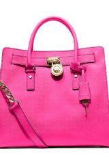 neon pink michael kors purse