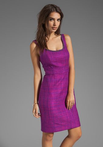 Trina Turk Boss Nova Tweed Wallflower Tank Dress in Purple - Lyst