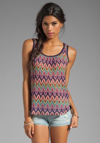 Trina Turk Flame Stitch Crochet Lace Tank in Purple - Lyst