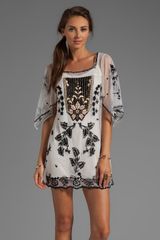  Victorian Embroidery On Tulle Dress in White
