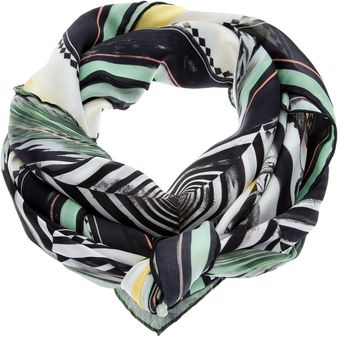 Balmain Print Scarf - Lyst