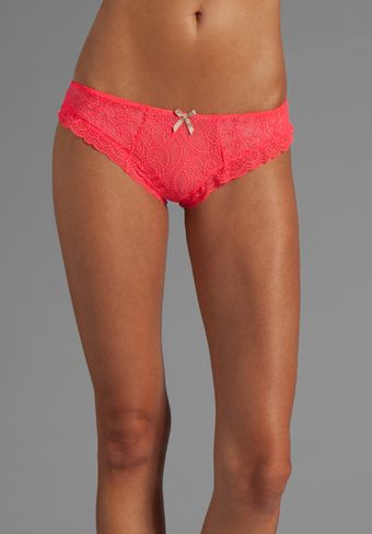 Eberjey Jade Lace Bikini in Coral - Lyst