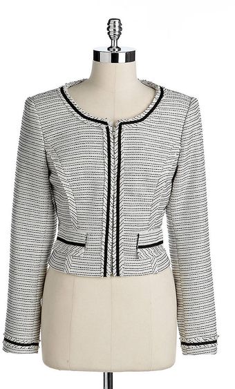 Kay Unger Tweed Fullzip Jacket - Lyst