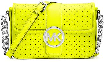Michael by Michael Kors Fulton Perforated Leather Small Messenger Bag - Lyst