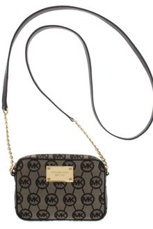 Michael Kors Jet Set Monogram Crossbody - Lyst