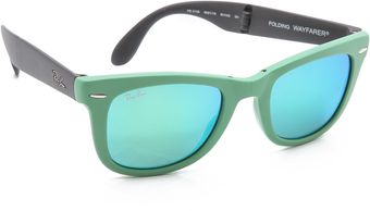 Ray-Ban Folding Wayfarer Sunglasses - Lyst