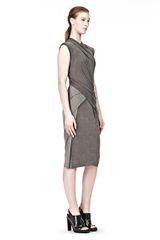 Alexander Wang Crewneck Dress with Folded Drape