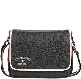 Armani Jeans Multicolor Faux Leather Shoulder Bag with Flap - Lyst