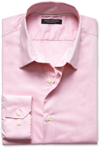 Banana Republic Slim Fit Stretch Poplin Dress Shirt - Lyst