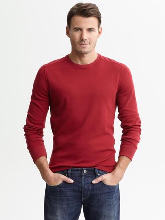 Banana Republic Performance Crew Neck Pullover - Lyst