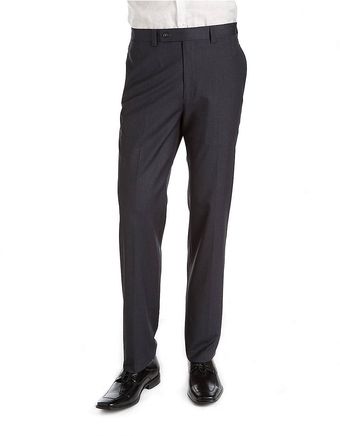 Calvin Klein Flat Front Dress Pants - Lyst