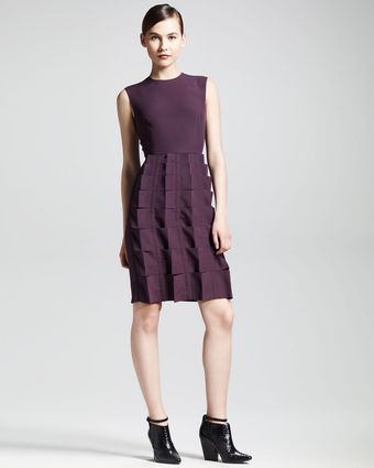 Fendi Sleeveless Ribbon skirt Dress - Lyst