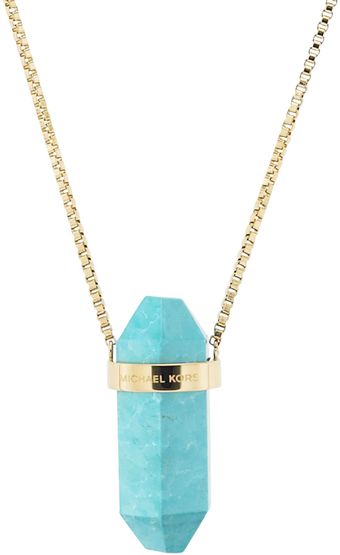 Michael Kors Pendant Necklace - Lyst