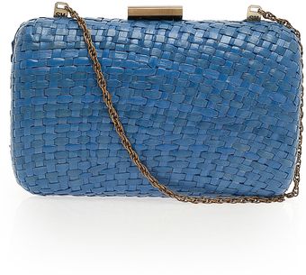 Serpui Marie Matte Woven Clutch - Lyst