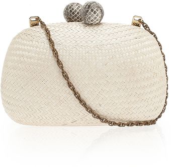 Serpui Marie Woven Clutch with Snake Clasp - Lyst
