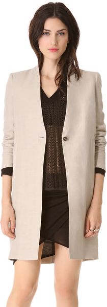 Helmut Lang Matrix Linen Jacket - Lyst