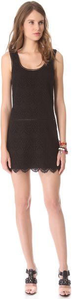 Juicy Couture Crochet Lace Tank Dress - Lyst