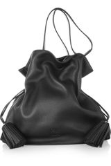 Loewe Flamenco 36 Large Textured Leather Shoulder Bag