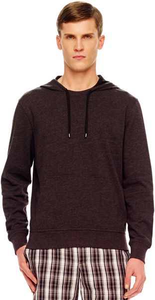 Michael Kors Hooded Melange Pullover - Lyst