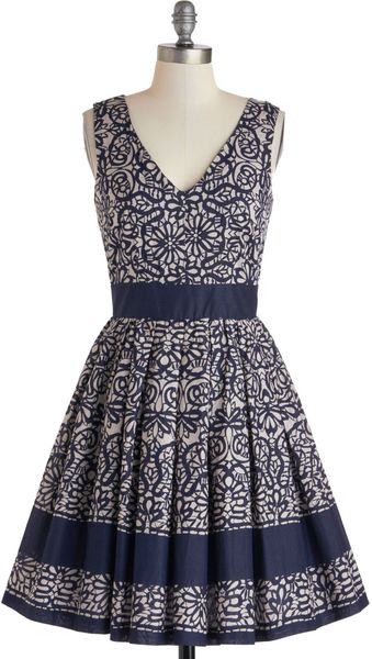 ModCloth Calligraphy Of The Styled Dress - Lyst