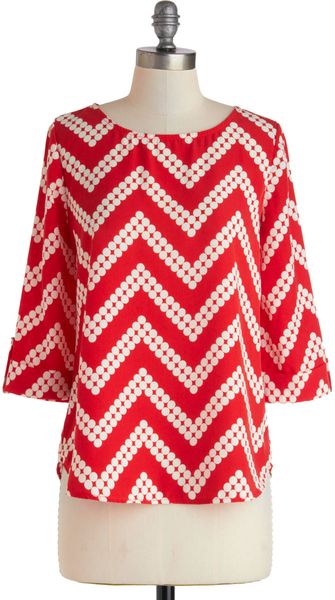 ModCloth Amaryllis Adventure Top - Lyst