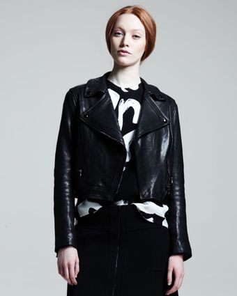 Proenza Schouler Lamb Leather Motorcycle Jacket - Lyst