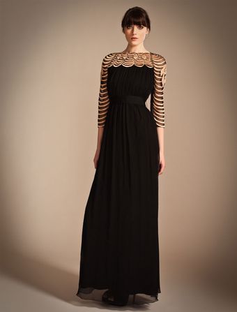 Temperley London Long Wave Embroidery Dress - Lyst