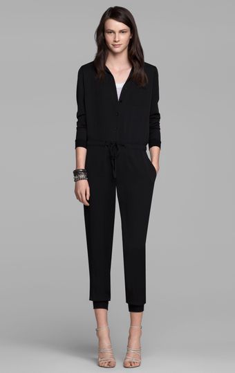 Theory Darain Silk Jumpsuit - Lyst