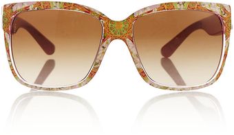 Dolce & Gabbana Paisley Print Square Sunglasses - Lyst