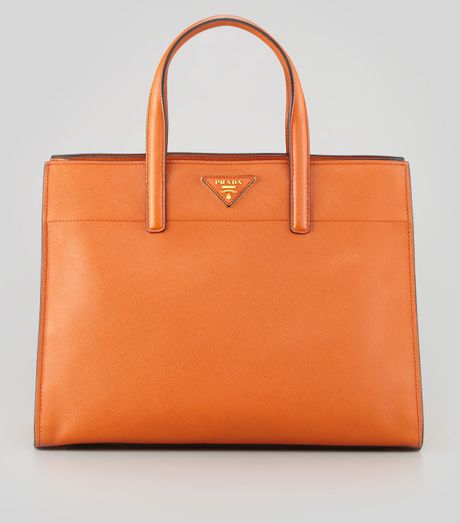 prada saffiano orange