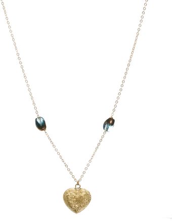 Sam Ubhi Glitter Heart Charm Necklace - Lyst