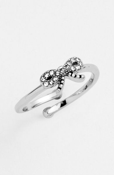... Symbol Ring Nordstrom Exclusive in Silver (bow- silver clear