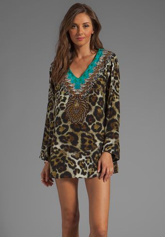 Camilla Los Pozas Long Sleeve Dress in Green - Lyst