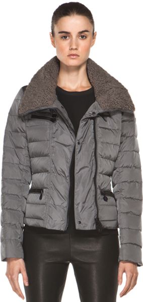 Moncler Moncler Frene Coat in Gray - Lyst
