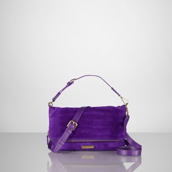 Ralph Lauren Suede Convertible Clutch - Lyst