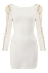 Tfnc Longsleeved Embellished Mini Dress
