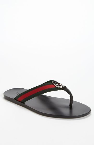 Gucci Flip Flip Flip Flop in Black for Men