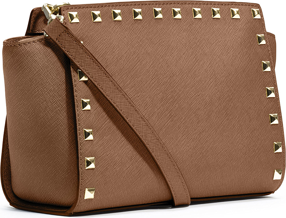 michael kors studded messenger bag