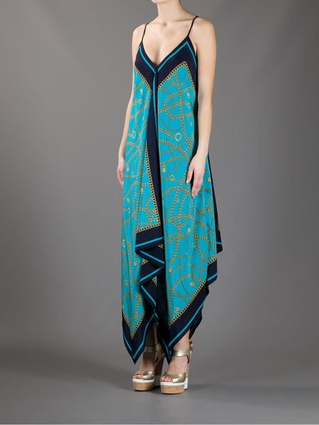 Michael Kors Chain Jewellery Maxi Dress in Blue (turquoise) Michael Kors Chain Jewellery Maxi Dress in Blue (turquoise)