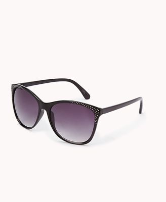 Forever 21 Studded Sunglasses in Black | Lyst