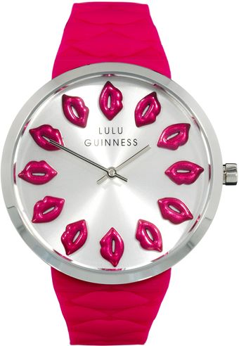 Lulu Guinness Quilted Lips Watch - Lyst