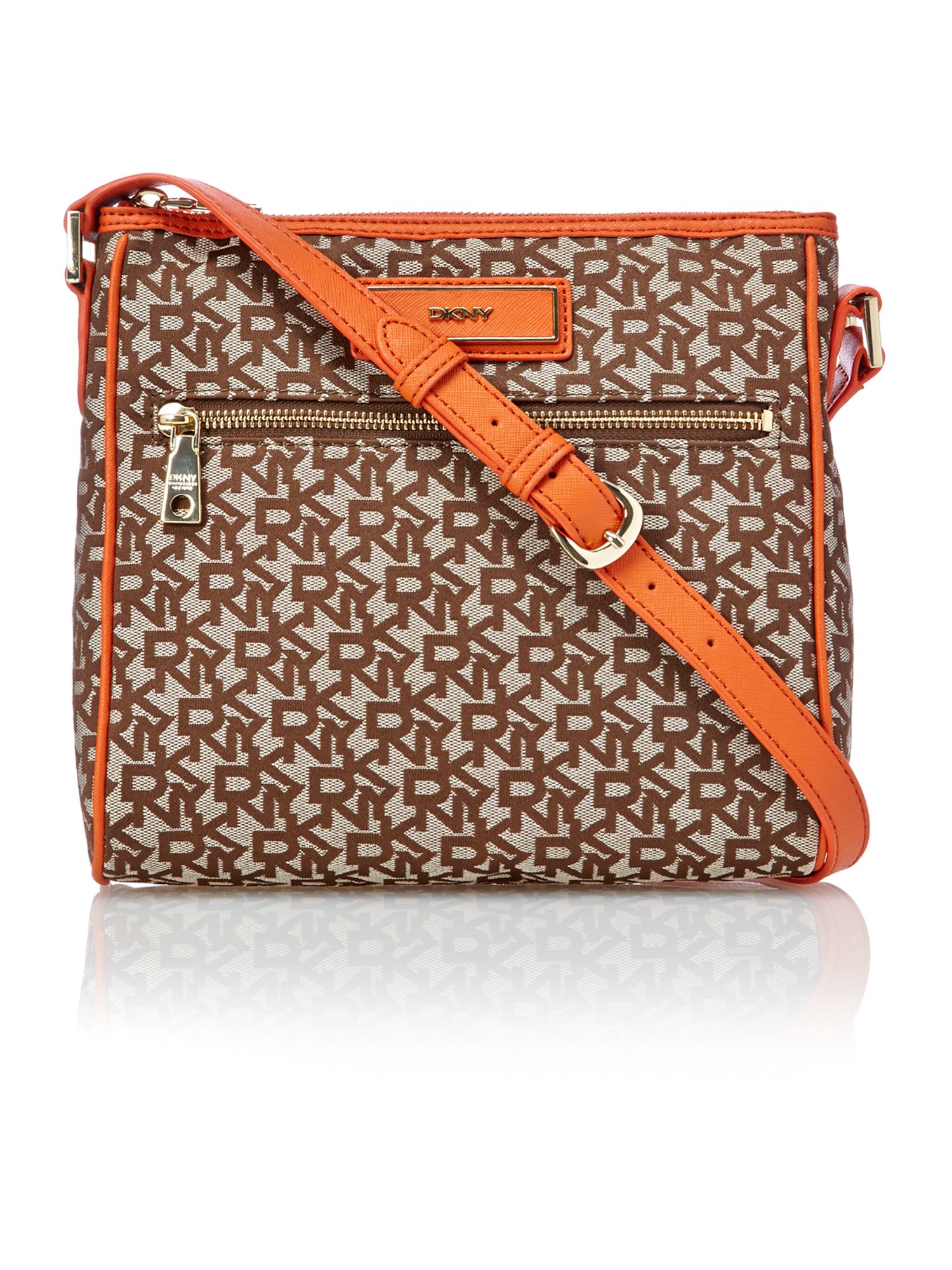 small orange crossbody bag