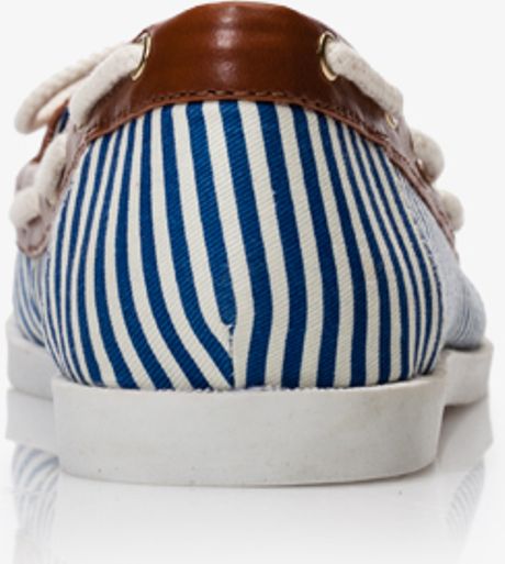 Forever 21 Striped Boat Shoes in Blue (bluewhite) | Lyst