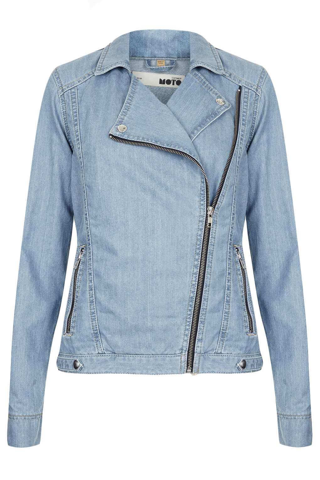 topshop-moto-blue-denim-biker-jacket-in-blue-lyst