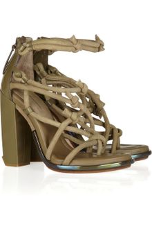 Alexander Wang Tempest Knotted Suede Sandals - Lyst