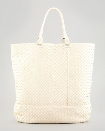 Bottega Veneta Maxi Woven Northsouth Tote Bag - Lyst