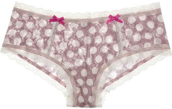 Hanky Panky Polkadot Stretchlace Boy Shorts - Lyst