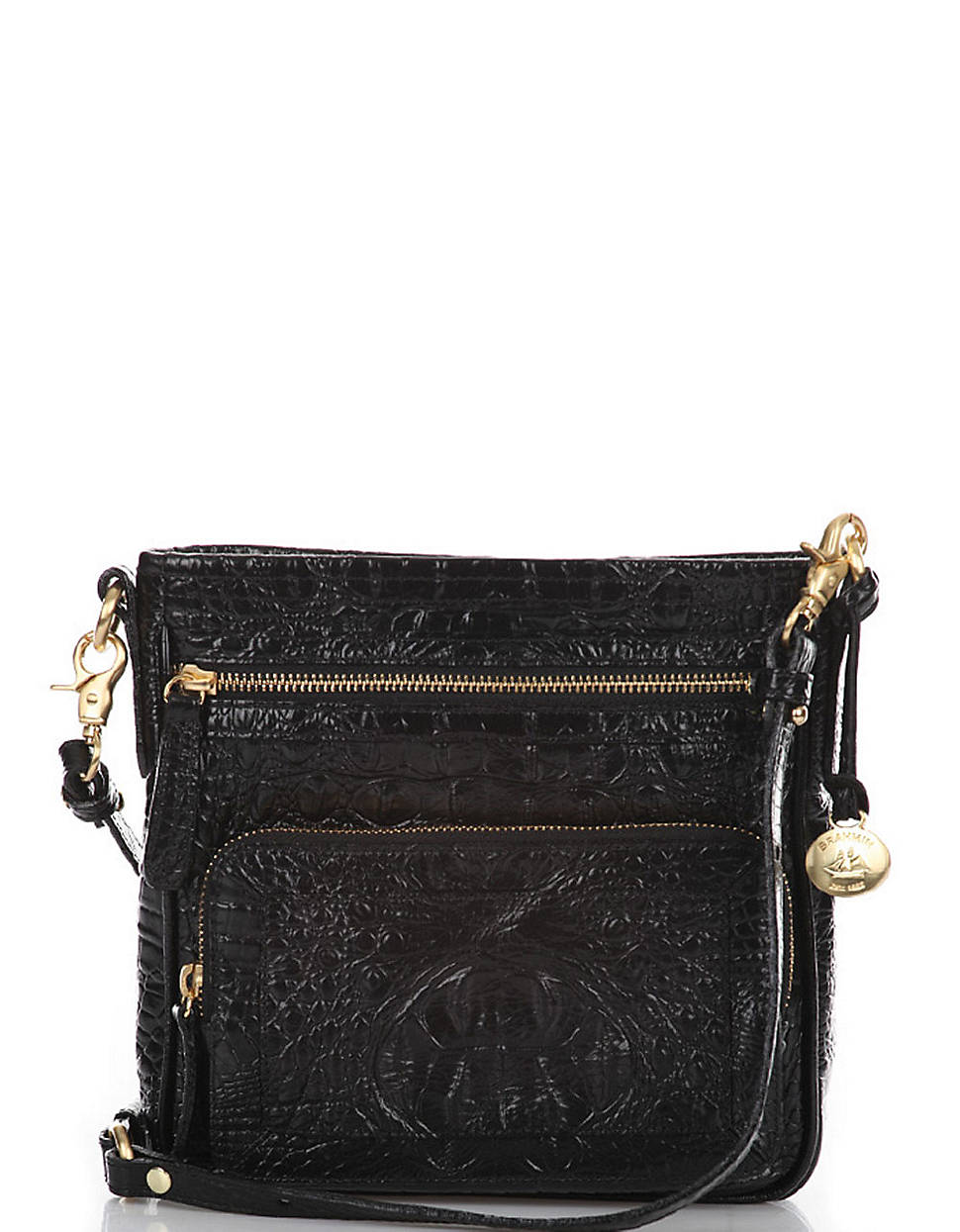 Brahmin Cleo Leather Crossbody Bag in Black | Lyst